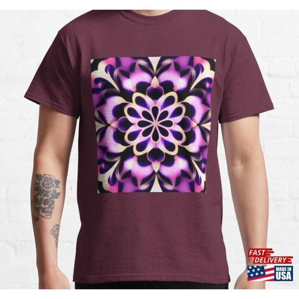 Kaleidoscope Abstract Geometric Shapes Classic Tshirt